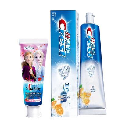 Зубная паста Crest Duo: Детский Frozen против кариеса и 3D White Арктическая свежесть