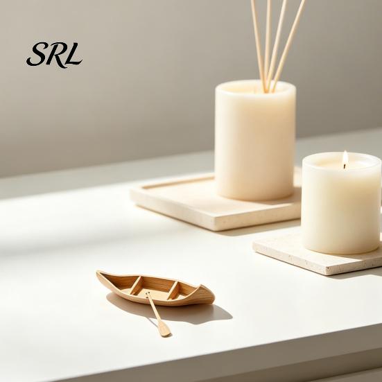 Fine Wood Grain Texture Model 3D Printed Canoe Miniature Ornament, Compact Mini Boat with Paddle Accessories, For Landscaping Realistic Replica