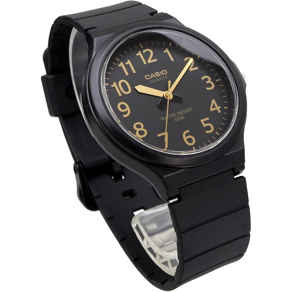 Casio Стандартные Аналоговые Кварцевые Часы MW-240-1B2V Мужские Черные Зарубежная Модель Без Коробки