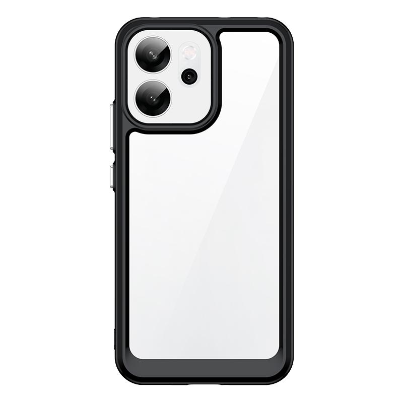 Для oppo Reno14 F 5G Чехол oppo Reno14 F 5G Обложка Funda Прозрачный ПК + Силикон Противоударный Защитный Чехол для Телефона oppo Reno14 F 5G