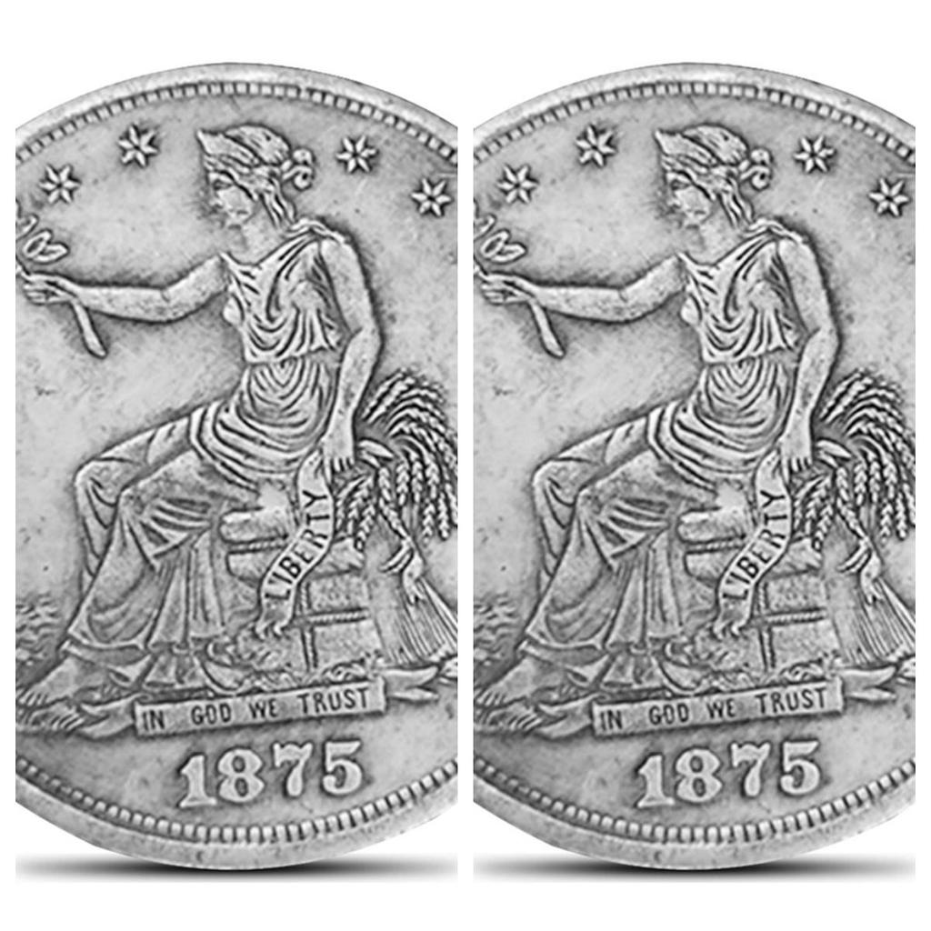 Party&Festival Supplies, Antique 1875 Old Morgan US Commemorative One-dollar Coins, Collectibles