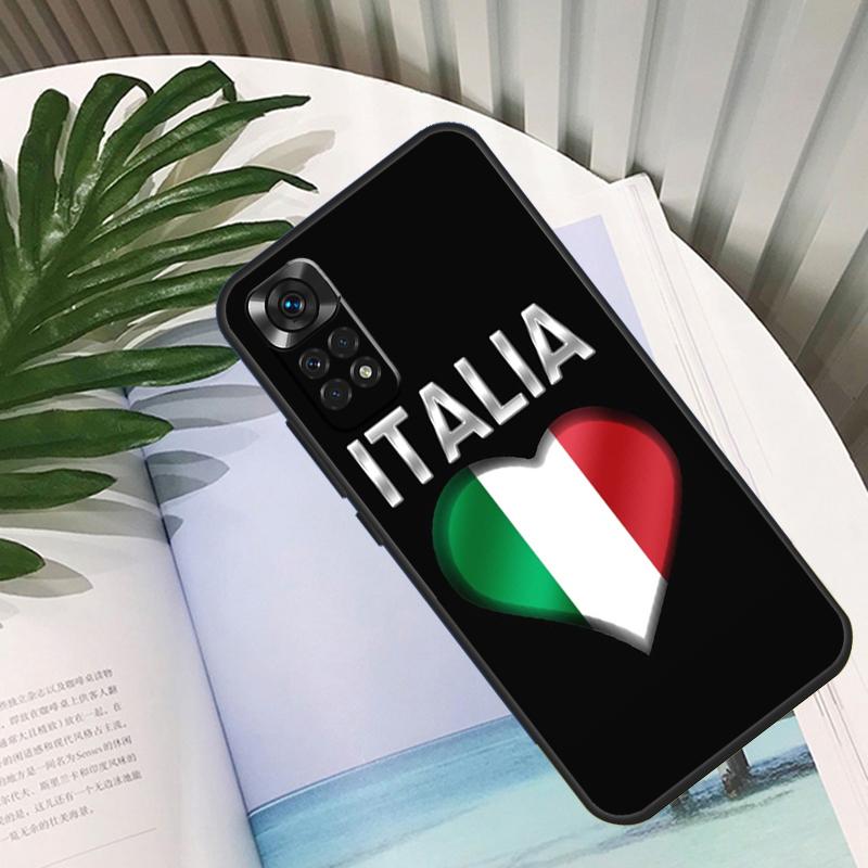 Italy Flag Funda For Xiaomi Redmi Note 13 10 11 12 14 15 Pro Plus Case For Redmi 15C 12C 13C 14C 10C 15