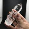 Красивый Прозрачный Высокотемпературный Расплавленный Плавящийся Хрустальный Кварцевый Наконечник Шестигранный Обелиск Жезл Образец Рейки Исцеление Украшение