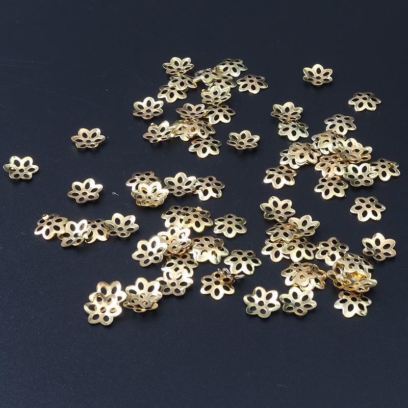 100 шт./упак. Цветочная бусина, колпачок, бисер, разделитель, кусочек, емкость для браслета, ожерелья, изготовление, материал ручной работы