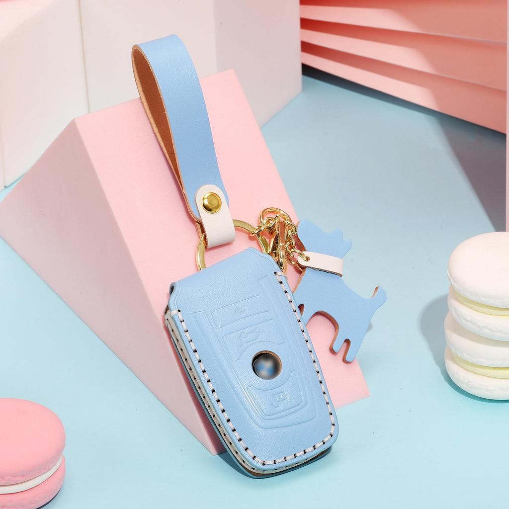 Чехол для ключа и цепочка BMW для 1, 3, 5, 7 серии, X1, X3, X5 - 1 шт.