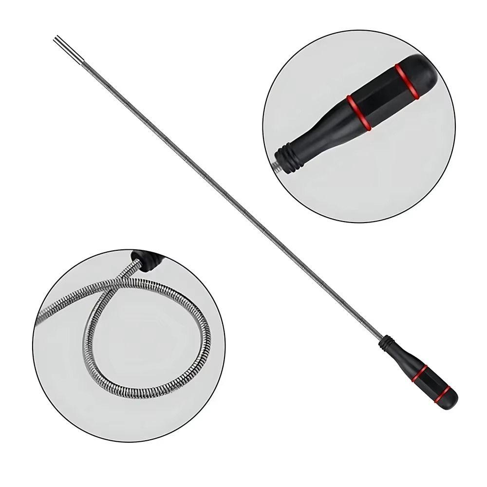 Powerful Magnetic Pickup Tool Foldable Magnet Grabber Metal Suction Bar Portable Hand Tools