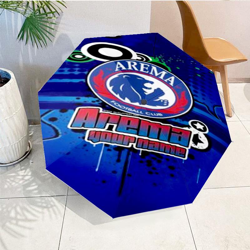 Arema Football club Printed Automatic Umbrella, 8-Frame for Travel, camping, Casual Umbrella, Essential Gift for for family and friends