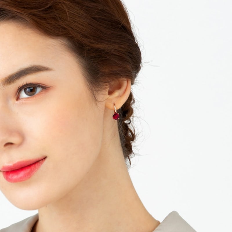 Серьги-пусеты ELLE Jewelry 14K с застежкой в одно касание (Золотая булавка) ELGPEE248