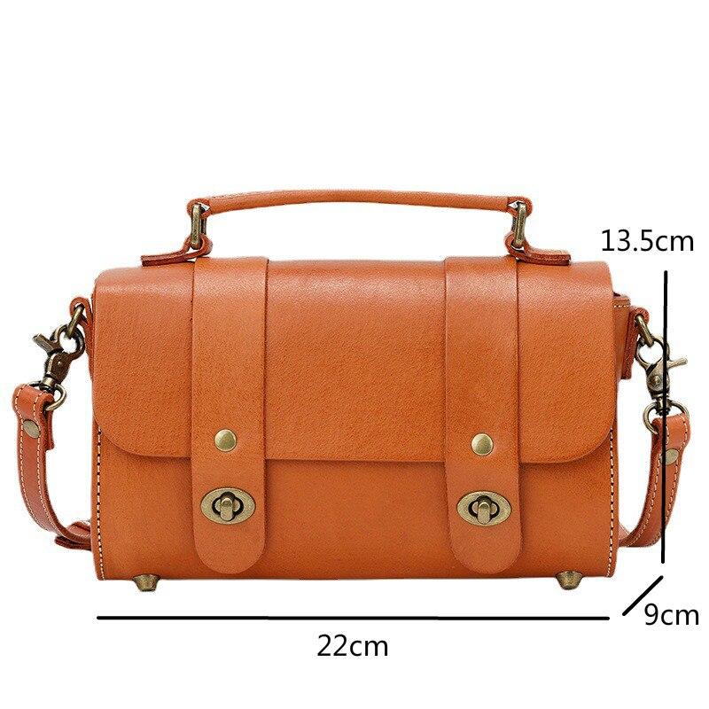 Johnature Винтажная женская сумка-мессенджер из натуральной коровьей кожи, сумка ручной работы для отдыха, однотонные сумки на плечо