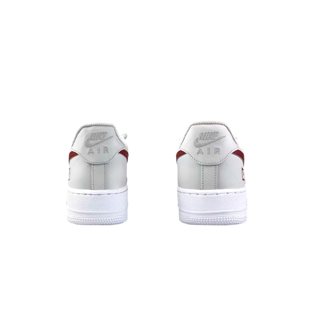 Nike Кроссовки Air Force 1 BNK Blush Letter Низкие Кеды для Скейтборда Унисекс Белый Красный CW2288-111(Team1771-)