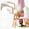 Yoga Headstand Bench- Stand Yoga Chair for Family, Gym - Wood and PU Pads - Relieve Fatigue and Build Up Body (Multi-Color)