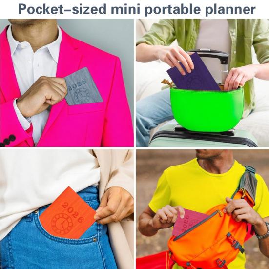 2026 Planner Efficiency Manual A6 Schedule Book Multifunctional English Planner Portable 365 Day Organizer Office Supplies Gifts