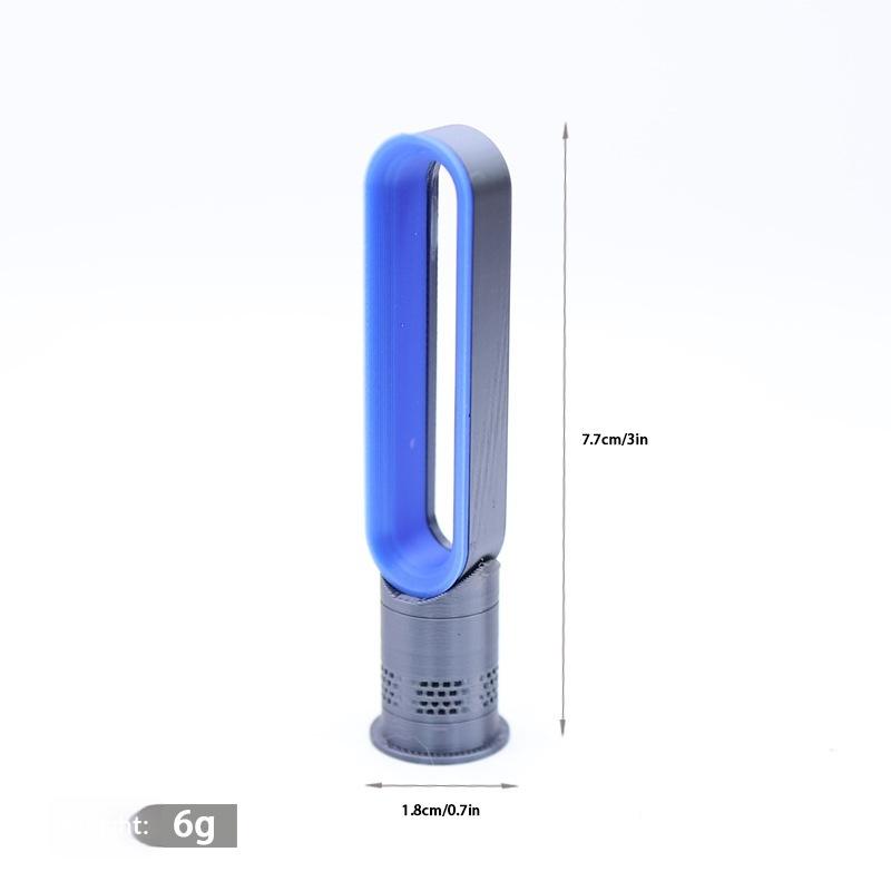 1Pcs 1/12 Dollhouse Simulation Mini Bladeless Electric Fan Model Dolls House Living Scene Furniture Decoration Accessories