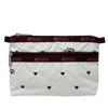 LeSportsac Pouch for Cosmetic Clutch 7105 HEART [LeSportsac] Women, (BERRY EMB) [Used]