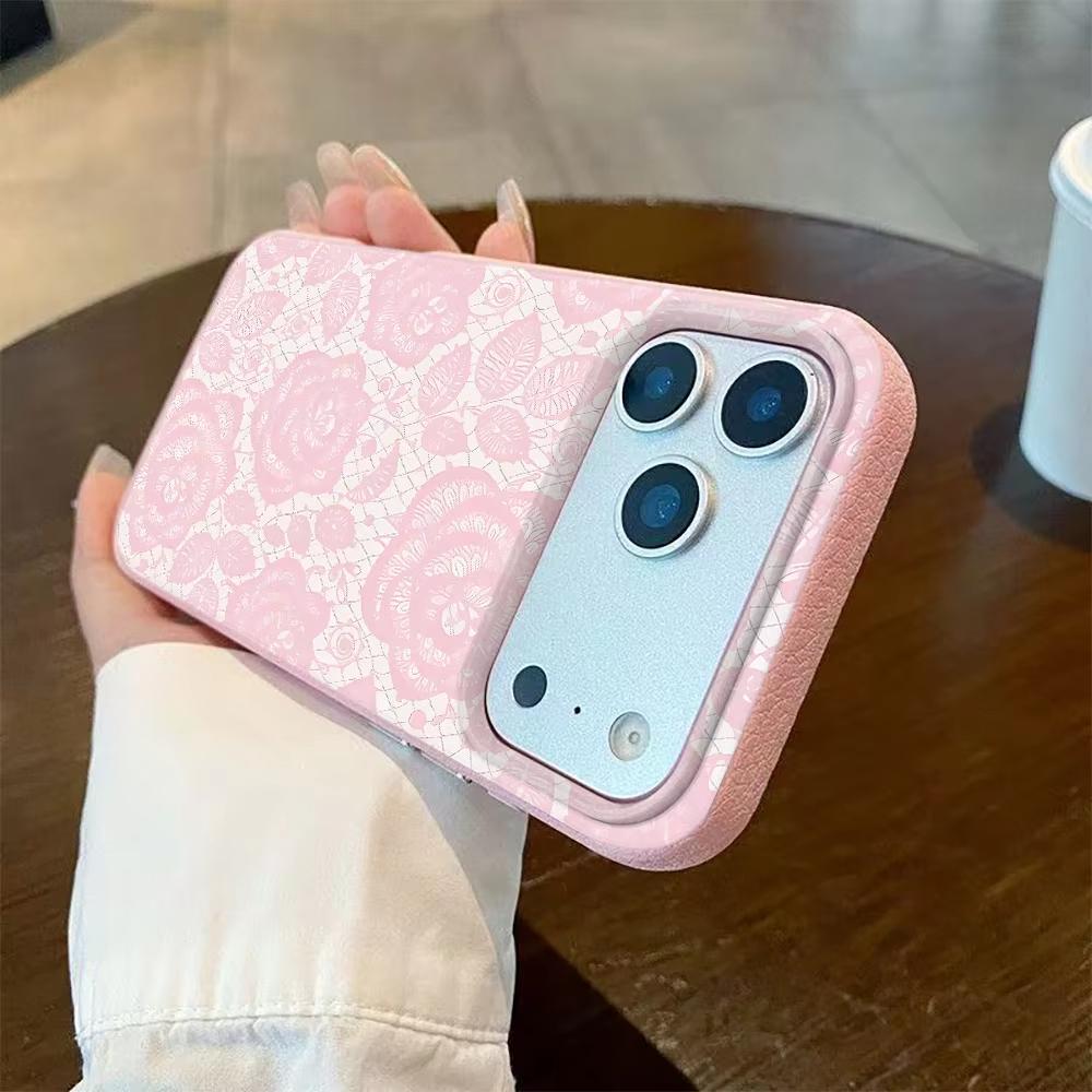 Чехол в кружевном стиле для iPhone 17 Pro Max 16 Pro 15 14 11 13 12 11 16E 17Air XR XS, текстура личи, мягкая крышка