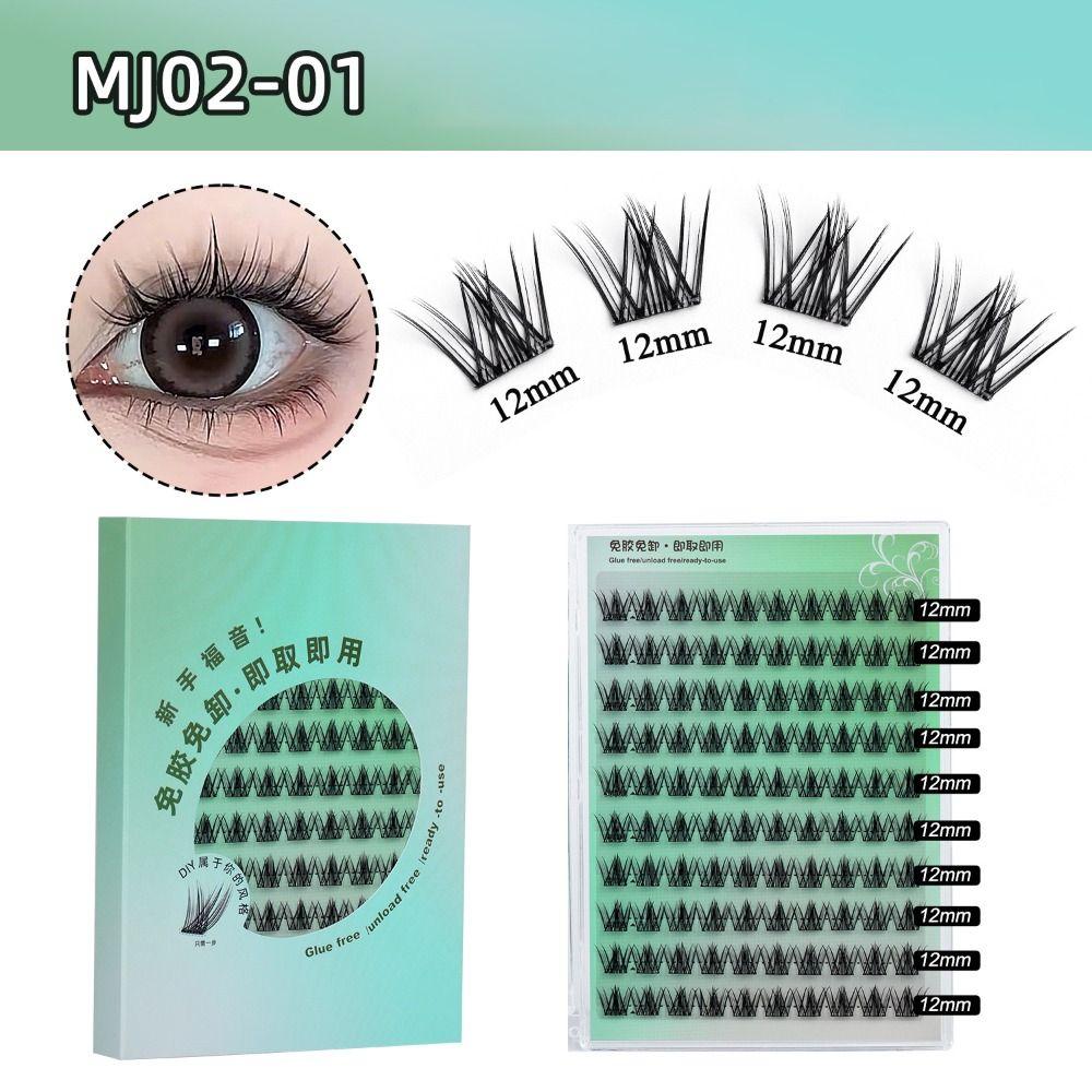 Мягкие пучки для наращивания ресниц, самоклеящиеся ресницы без клея, накладные ресницы, наращивание ресниц