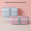 1 Set Bento Box Heat Resistant Leakproof Plastic Sushi Dessert Food Storage Box