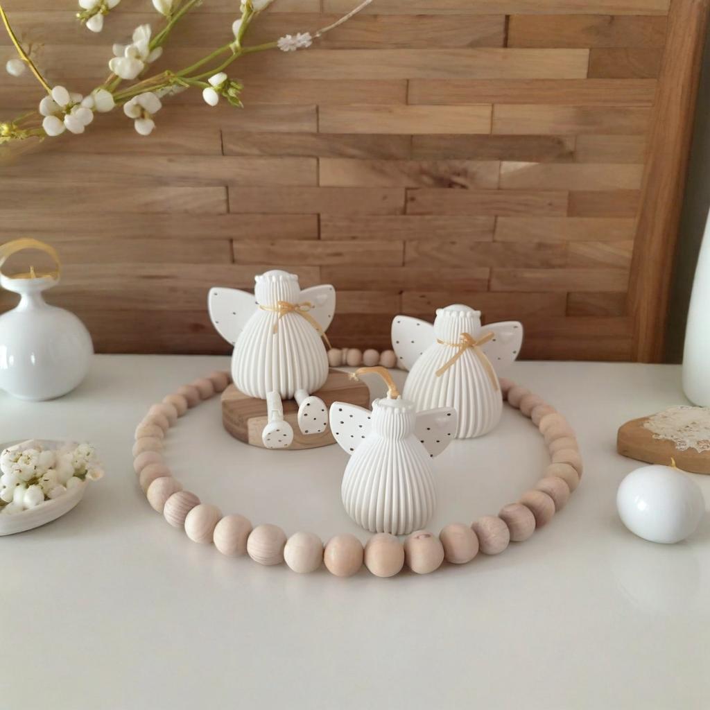 Chubby and Elegant Angel Mold, Suitable for Christmas, Halloween, Wedding, Compatible with Silicone, Plaster, Resin, Clay, DIY