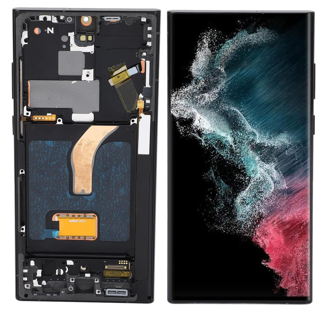 6,8-дюймовый сменный экран для    2   5G SM S908B EU Международная версия Сенсорный дисплей Дигитайзер Запасные части с рамкой Отпечаток пальца