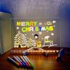 LED Note Board With Night Light Colorful 7 Pens DIY Acrylic Message Board Children‘s Drawing Board For Kids Birthday Gift