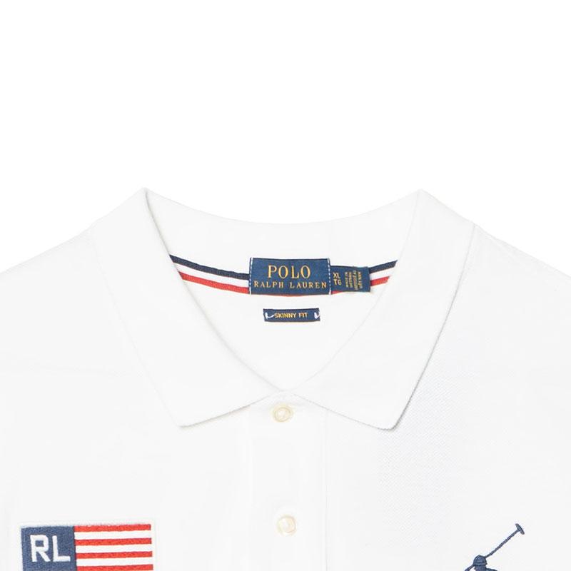 Женская рубашка-поло с коротким рукавом и вышивкой Big Pony от Polo Ralph Lauren, приталенный крой, топ 211711308-003