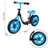 Malplay 12 Inch EVA Wheels Kids Balance Bike Black And Blue