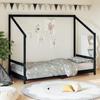 Children's Bed Frames - VIDAXL - Black - 90x190 Cm - Solid Pine Wood - With Drawers