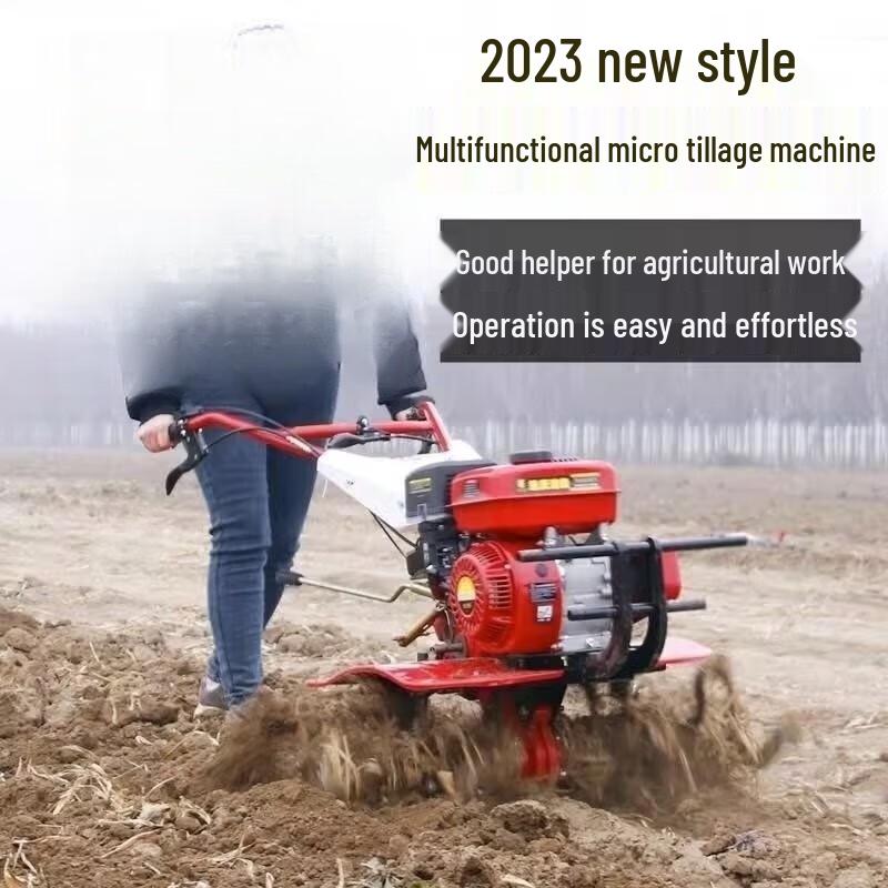 JZDASI Water-cooled Diesel Mini Tiller with Rotary Blade & Plow Kit CN plug (adapter included)