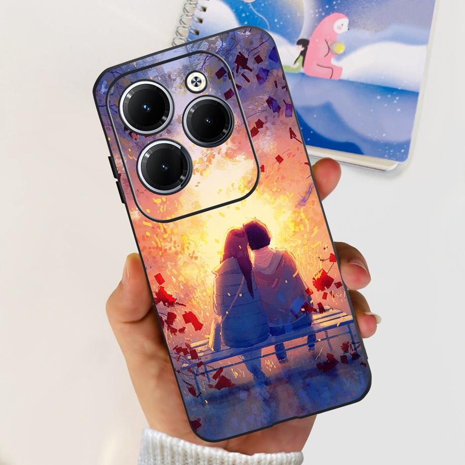 Чехол для Infinix Hot 40 Pro X6837 Милый Модный Чехол Мягкий Силиконовый Чехол для Телефона Для Infinix Hot 40i Hot40 Pro Hot40i Чехлы Бампер