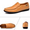 Дизайнерские высококачественные кожаные мужские туфли Lazy Shoes Мягкие мокасины Loafers Модный бренд для мужчин Flat