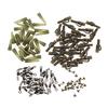 120pcs 30Set Fishing Set Safety  Clips Tail Rubber Tubes with Pins  Swivels Carp Fishing Terminal Tackle Tool