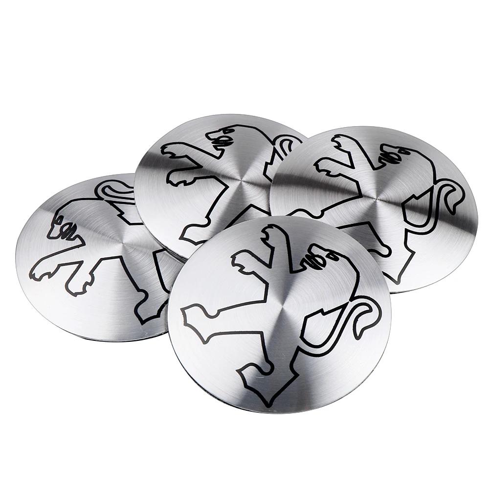 2026 Hot Car Sticker 56mm Car Tire Wheel Center Hub Caps Decor Sticker Outo Emblem Car-styling For Peugeot 208 2012~2018 308 201