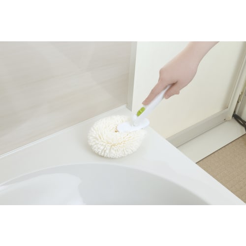 Towa Sangyo Bathroom Cleaning Brush, White, Long