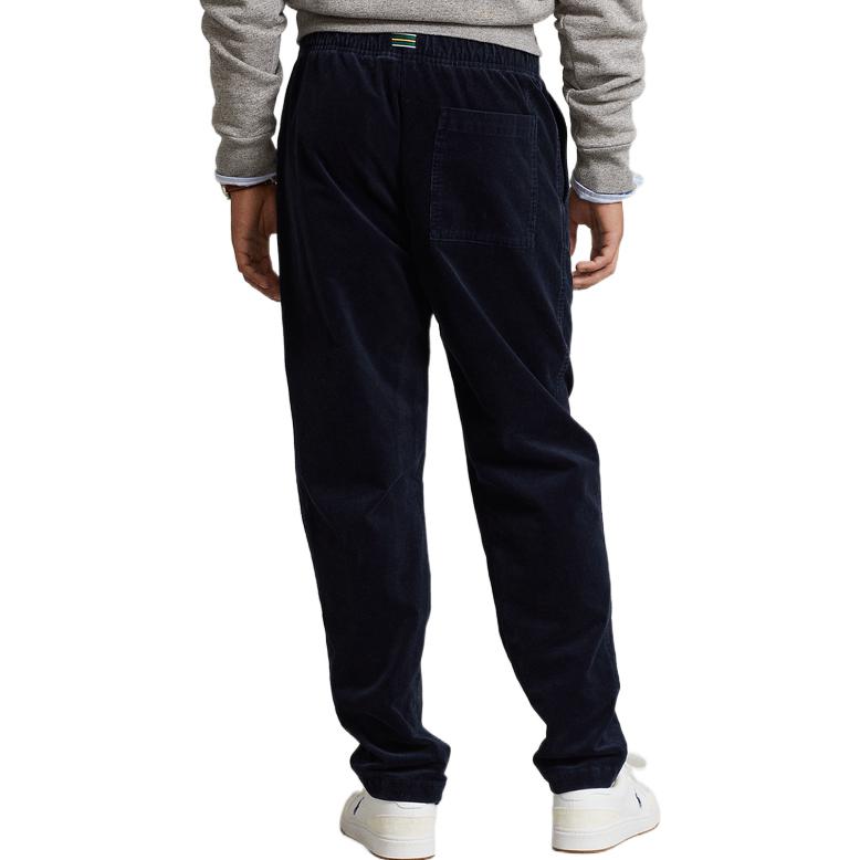Polo Ralph Lauren ОС22 Однотонные Повседневные Брюки из Вельвета Прямого Кроя Мужские Низ Нейтрально-Синий MNPOPNT14G20429-410