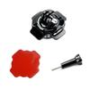 360 Degree Rotating Helmet Mount With 3M Adhesive Sticker For Gopro Hero 12/11/10/9/8/7/6/5 Xiaomi Yi Action Camera Accessories