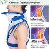 Neck Brace Support Orthosis, Adjustable Cervical Collar, Fixable Neck Posture Corrector, Traction Spine Alignment