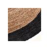 Tapis rond jute bord noir ou blanc diamètre 120 cm Atmosphera - Noir