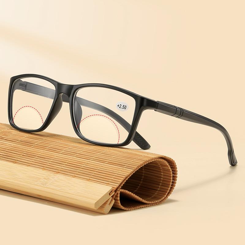 New Bifocal Reading Glasses Trend of Ultra-light Ladies Glasses Frame High Definition Lenses Long Distance Dual-use Unisex