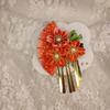 Кисточки Японский кимоно Головной убор Цветок Кисточка Веер Заколка для волос Простые девушки