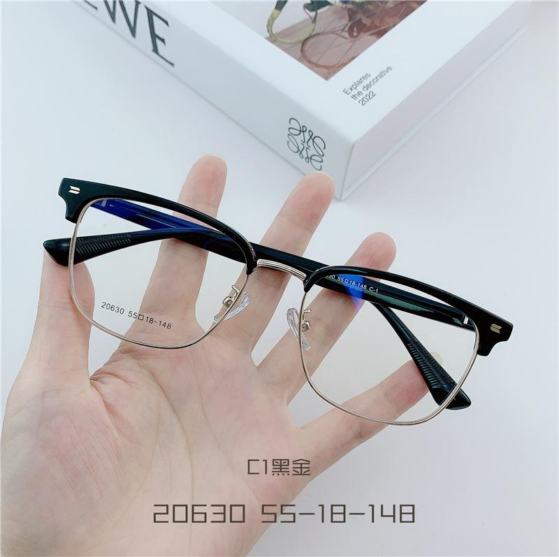 Anti Radiation Reading Eye Glasses For Women Men Replaceable Lens Half Frame Square Anti Blue Ray Fashion Eyeglasses Tr Business