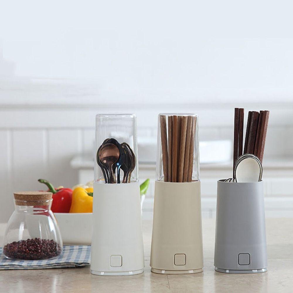 Plastic Cutlery Holder Dustproof Cutlery Storage Box Tableware Box Chopstick Cage  Fork