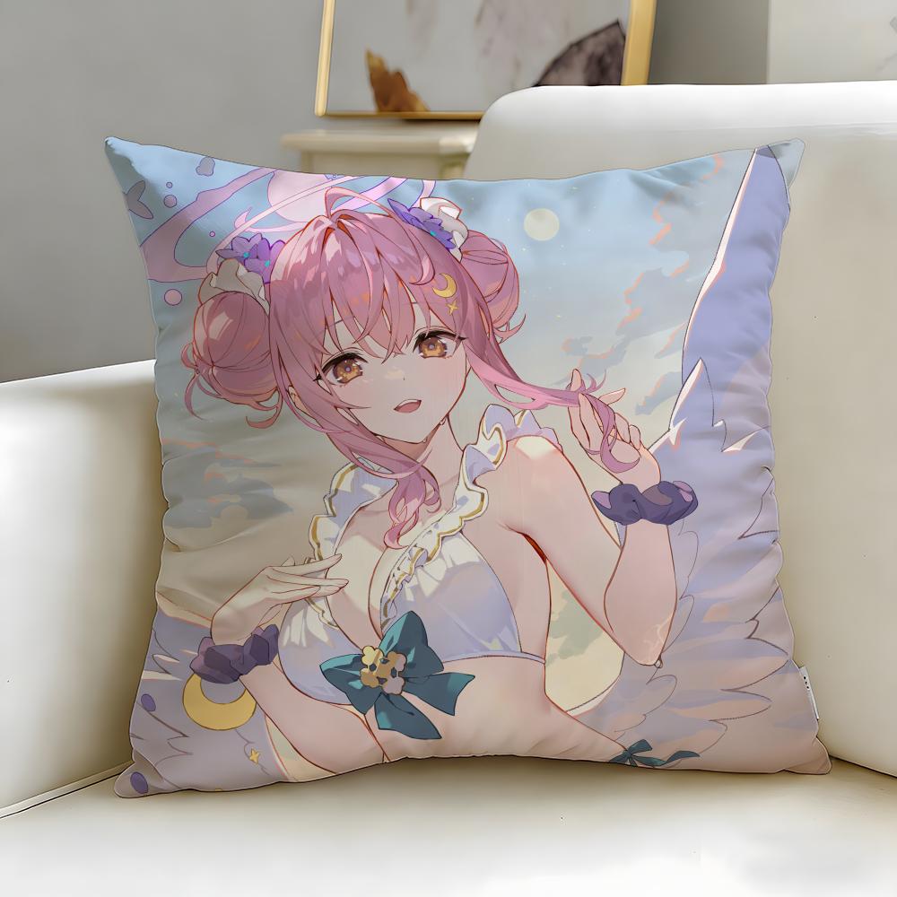 popular anime character Misono Mika Cushion Cover Soft EasyWash Pillow Case Versatile for Couch Bed Travel and Office