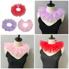 Girls Tulle False Collar Capes Steampunk Victorian Layered Neck Wrap Scarf for Halloween Costumes and Theatrical Props