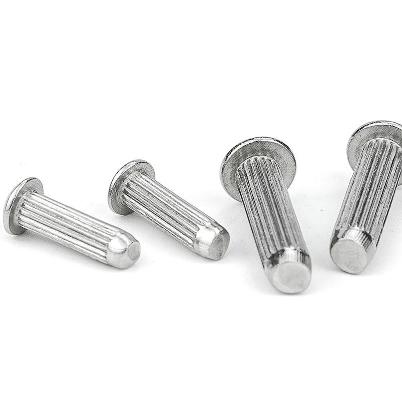 201 Заклепки из нержавеющей стали с полукруглой головкой и вертикальным насечкой: Доступно в размерах 1.6/2/2.5/3/3.5/4/5.