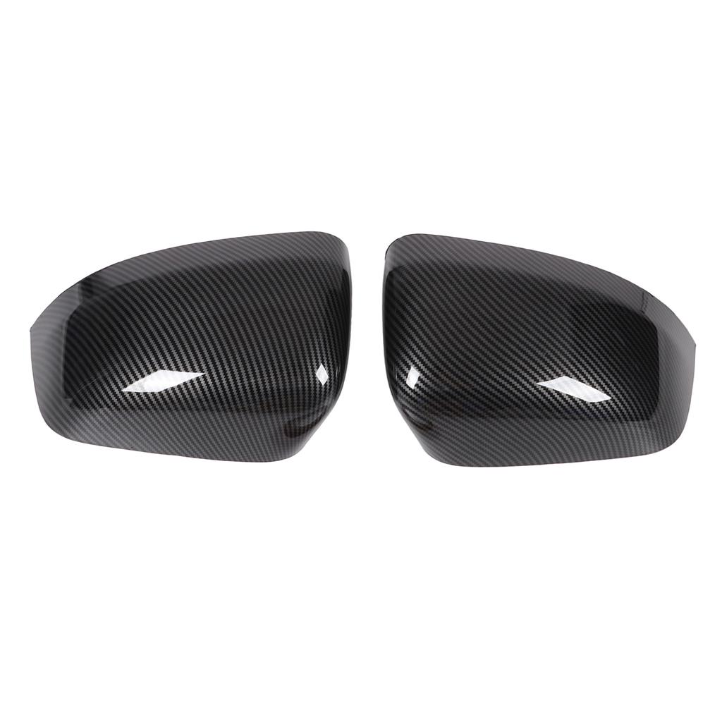 2PCS Rearview Mirror Cover 5G0857537 ABS Plastic Replacement for Jeep Grand Cherokee 2011‑2019Carbon Fiber Style