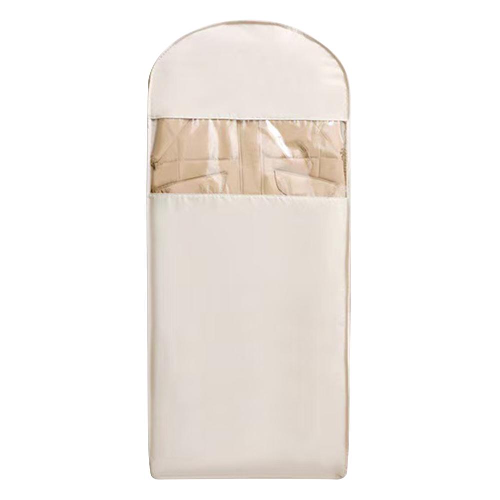 Space Saving Hanging Garment Bag with Self Compression Zipper Dust Cover Clothes Bag Coat Storage Bag for Down Coat Jacket