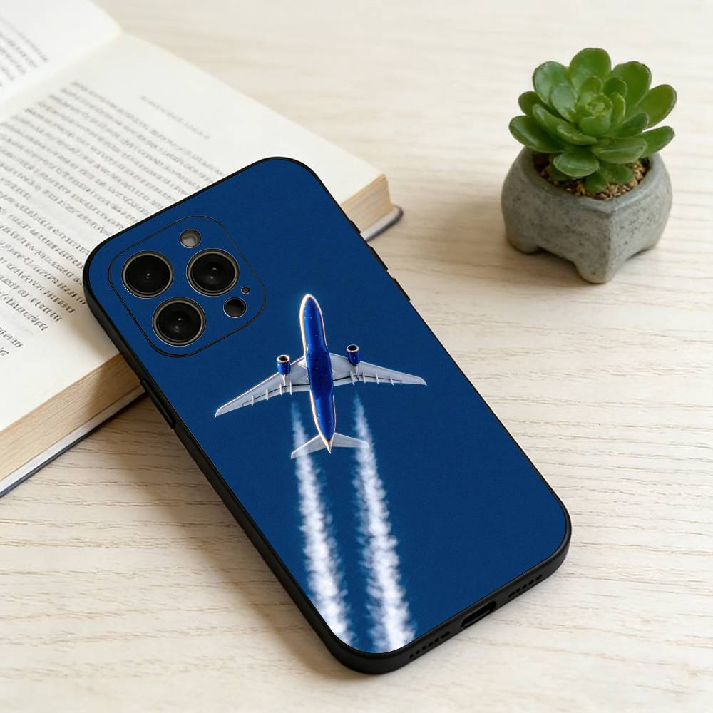 A-Самолет p-Самолет Чехол для телефона Силиконовый Мягкий Для IPhone 17 16 15 14 13 12 11 X XR Plus Pro Max Plus