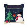 New Cartoon Santa Claus Christmas Pillow Cover Holiday Gift Square Cushion Cover