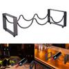 Metal Wine Rack Stackable Holder Elegant Storage Shelf Countertop Wine Storage Holder Display Holder for 3 Bottles
