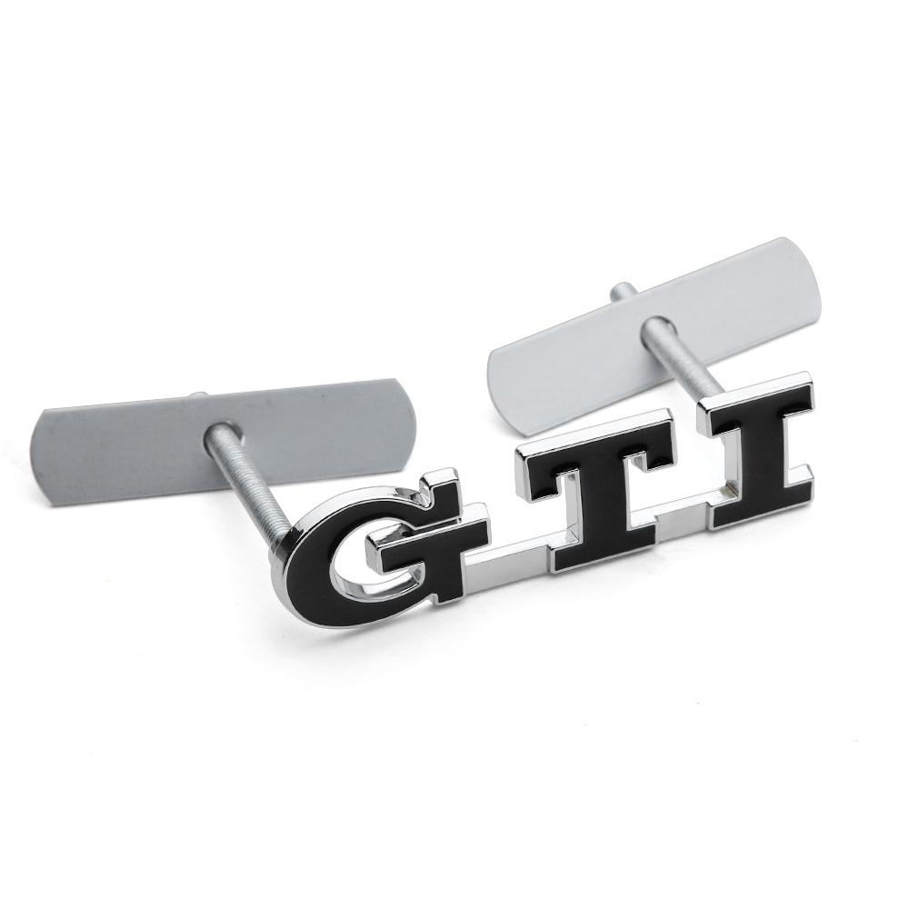 OPQ1 2026 Hot VOLKSWAGEN 3D GTI Emblem Car Front Grille Badge Decoration ABS Sticker for Volkswagen VW Jetta Mk6 Scirocco Polo 6R Tou